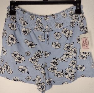 NWT Bailey Lane Girl's Blue/White Floral Shorts Size L(12-14)